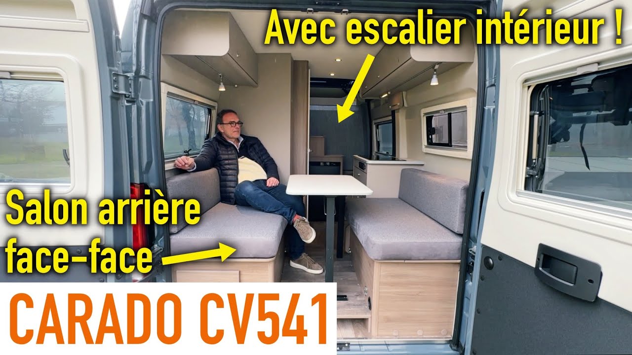 CARADO CV541 : un escalier intérieur dans un fourgon compact (5,41 m) !