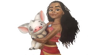 Disney Princess Moana Drawing