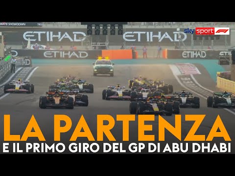 Video F1, GP Abu Dhabi: la partenza e il primo giro dell'ultima gara. Verstappen dalla pole