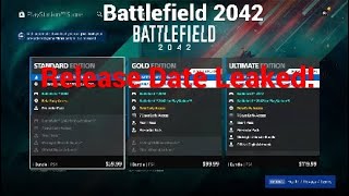 Battlefield 2042 Release Date Leaked By The PlayStation Store!!!