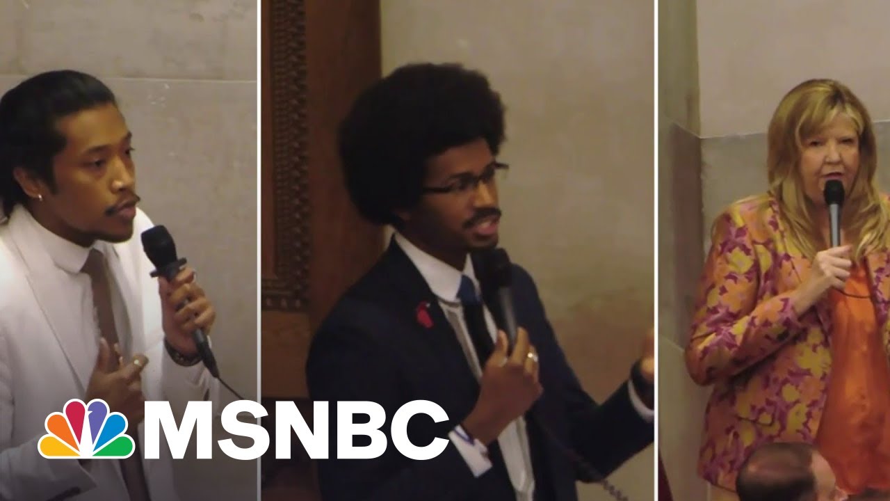 Democratic Tennessee legislators discuss the State’s expulsion votes