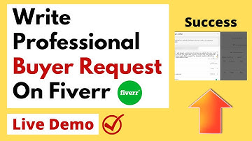 How to Send Buyer Request on Fiverr | Fiverr Buyer Request | Buyer Request in Fiverr Bangla | Fiverr