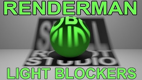 Renderman 20 Light Blockers