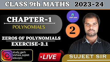 class 9th maths chapter 2 full polynomials session 2023-24| #live #class9thmaths