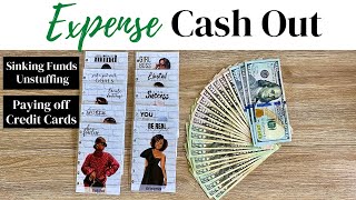 EXPENSE CASH OUT | SINKING FUNDS UNSTUFFING | PAYING OFF CREDIT CARDS | ROCHELLE ADAMSON BUDGETS