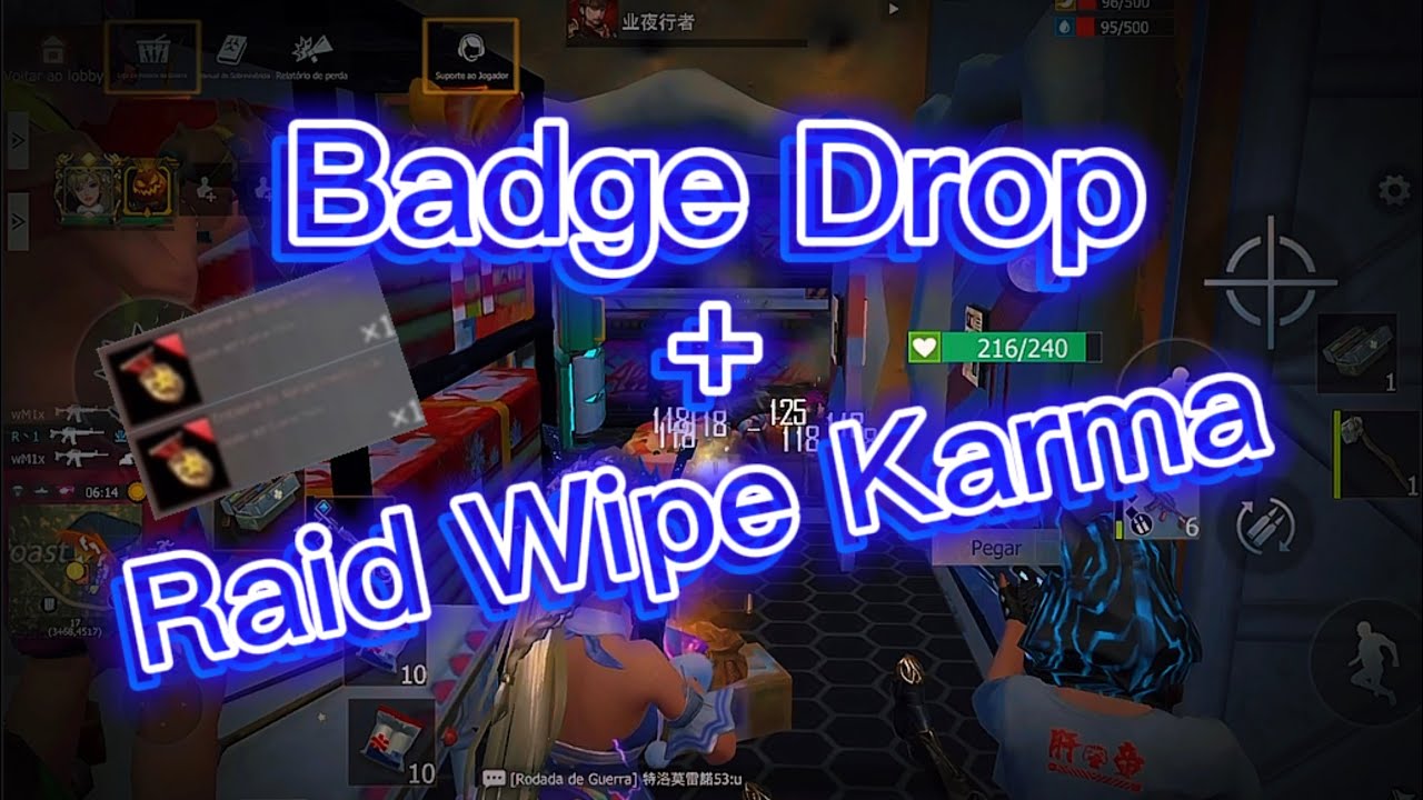 Drop Badge + Wipe base Karma ( Raid ) | Last Island Of Survival - YouTube