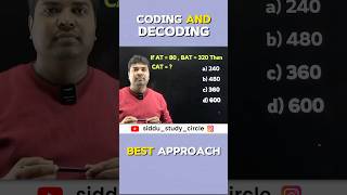CODING & DECODING || REASONING TRICKS BY SIDDU SIR || MENTAL ABILITY