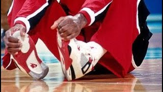 Michael Jordan wearing Fire Red Nike Air Jordan 4 (IV) retrospective