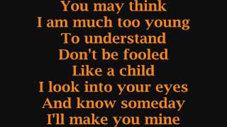 Let me Be your angel - TIffany Evans -Lyrics on screen chords