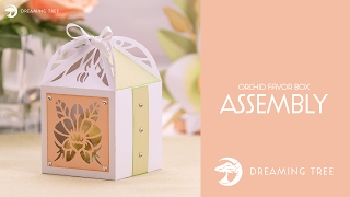 SVG File - Orchid Favor Box - Assembly Tutorial (For Cricut, Silhouette, and ScanNCut)