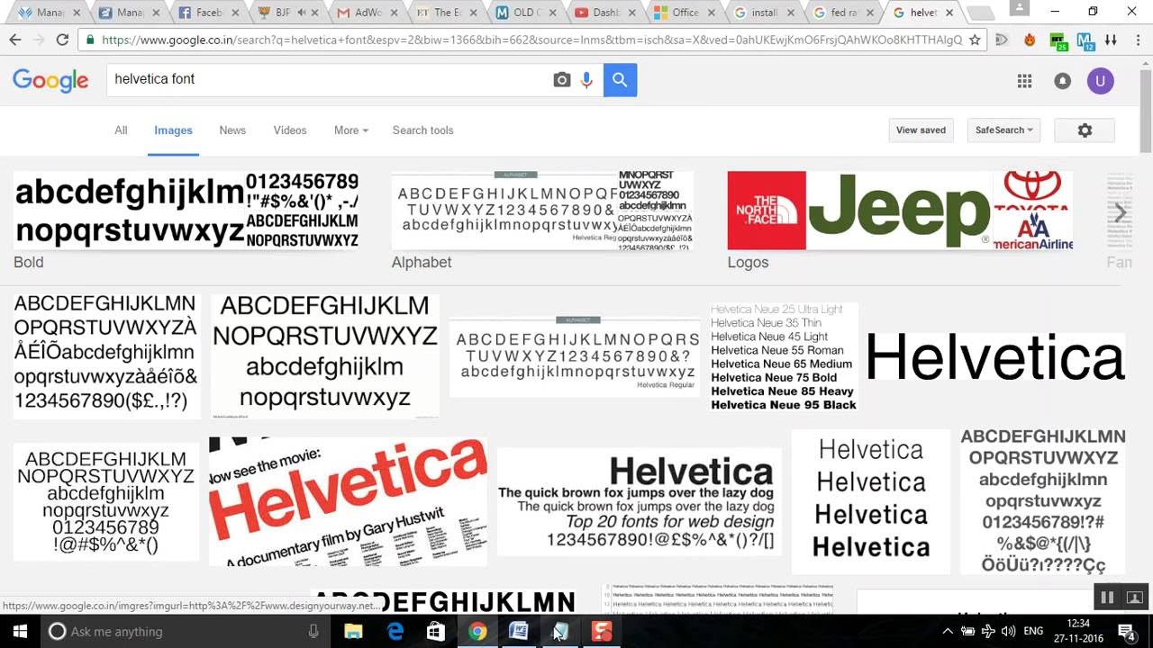 helvetica per word