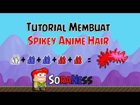 Cara Membuat Spikey Anime Hair | Growtopia - YouTube