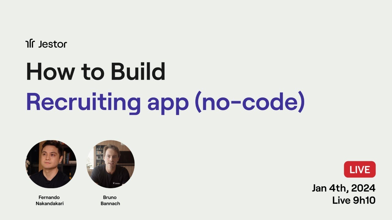 How to Build: Recruiting app (no-code) - YouTube