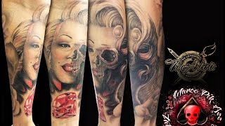 Tattooing Marilyn Monroe with Marco PikAss