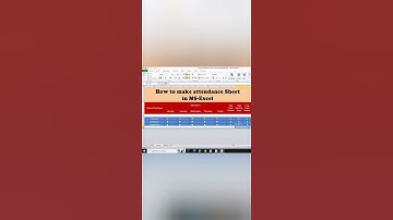 MS EXCEL|| Make attendance sheet|| checked box||Countif formula