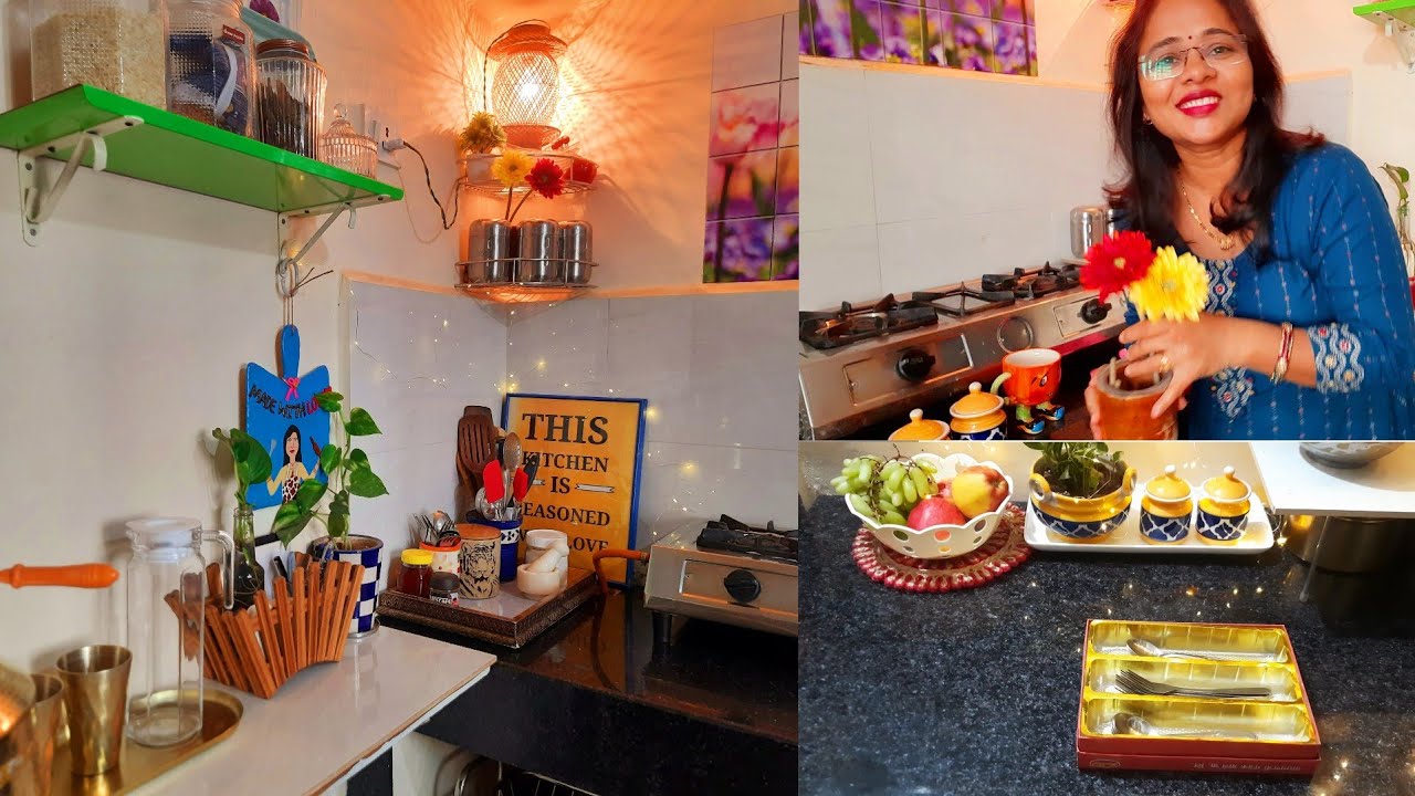 AMAZING KITCHEN TIPS | Create More Space in Small Non-modular Kitchen ...