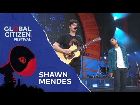 Shawn Mendes Performs Youth with John Legend | Global Citizen Festival NYC 2018