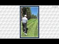 AJ Hawk shows off his vintage persimmon driver