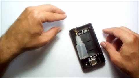 Squonk box mod 10ml and refill 30ml making from a liquid bottle.