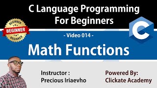 014 - Math Functions in C Language Programming | C Tutorials for Beginners