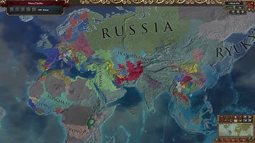 EU4 Ryukyu Three Mountains World Conquest Timelapse