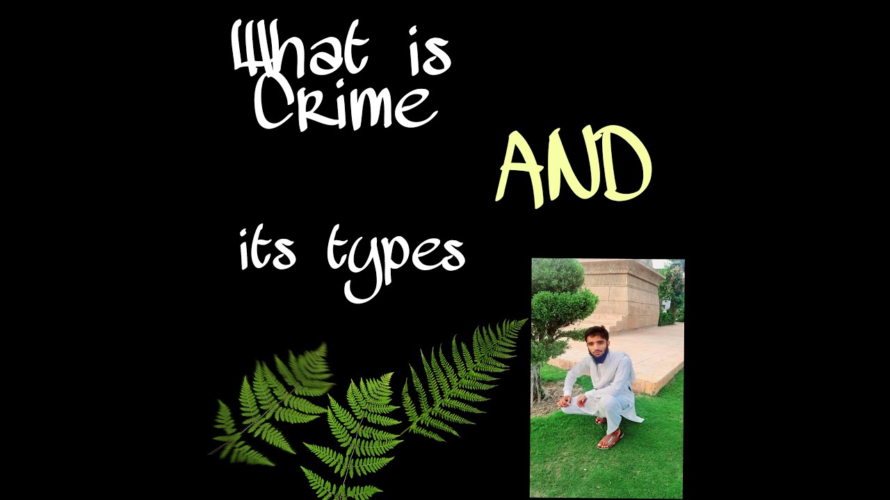 What is Crime and its first three types(crime against state,person and property) in Urdu | Hindi