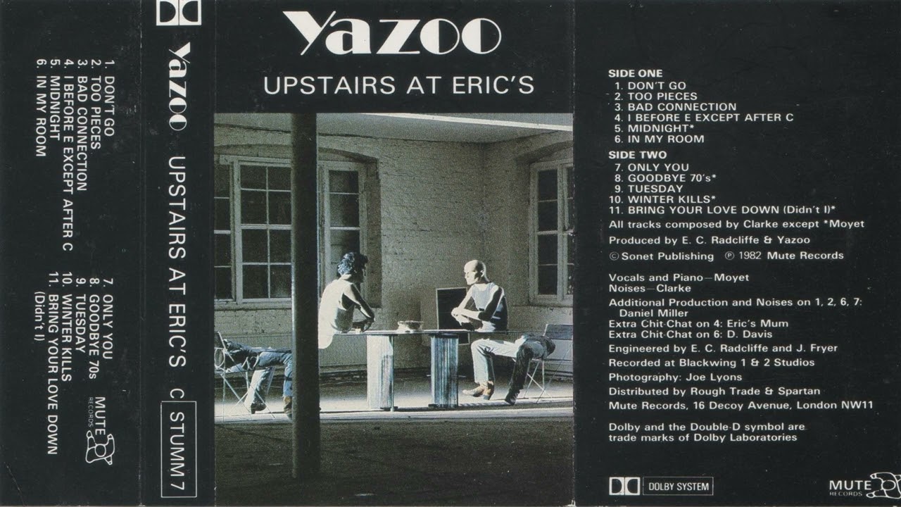 Yazoo Upstairs at Eric's Cassette Album