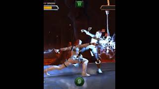 black widow white uniform #mcoc #blackpanther #fight #shorts #trial  #clips #blackwidow #snowsuit