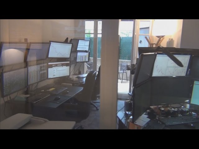 PC trading 4 écrans-multi affichages-salle de marché professionnelle