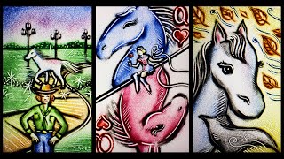 Парень и лошадь - Цветная песочная анимация для #читаеткоекто