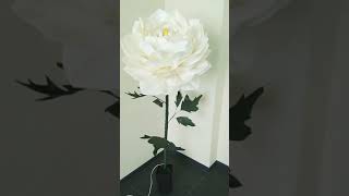 Цветок светильник из изолона - Большая хризантема (георгин) в горшке , ручная работа видео