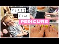 💄 GIRL’S FIRST PEDICURE WITH DAD!!! 💋