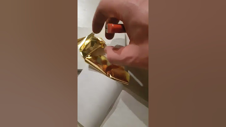 This happens if you buy "genuine 24K" gold leaf on Wish...