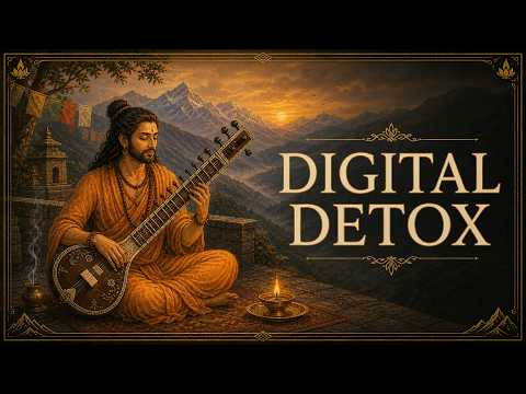 Close The Screens, Return To Breath | Digital Detox Sitar | 1 Hour