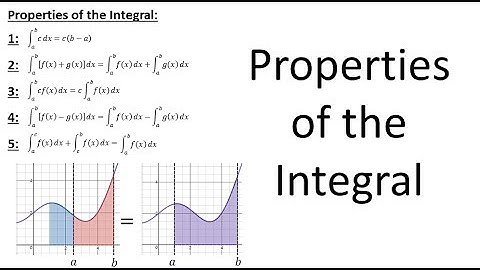 Properties of the Integral