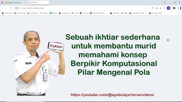 Media Interaktif Berpikir komputasional pilar mengenal pola