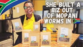 🇿🇦South African Lady Made A Beautiful Business Out Of Mopani Worms🤯✔️