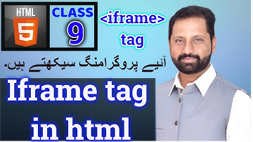 iframe tag example in html5 and its new attributes | Class 9 by Abid Farooq Bhutta