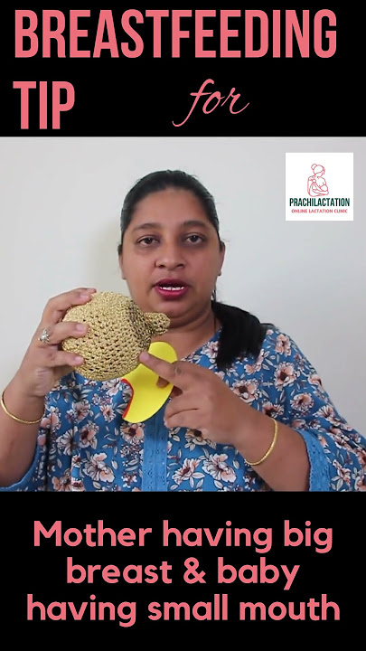 Breastfeeding Tip for moms with big breast having baby with small mouth