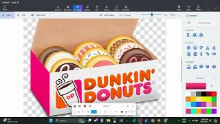 Paint 3D Project 49: 'Dunkin Donuts' Created by Trishanth Kumar