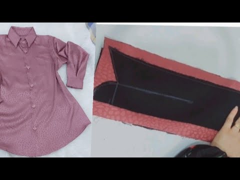 فصال وخياطه قميص خطوه بخطوه بطريقه سهله وبسيطه للمبتدئات