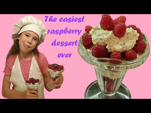 Raspberry dream dessert for all the family. NO SUGAR
