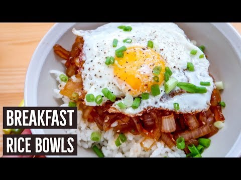 breakfast-rice-bowls.-&-sausage-stir-fry!