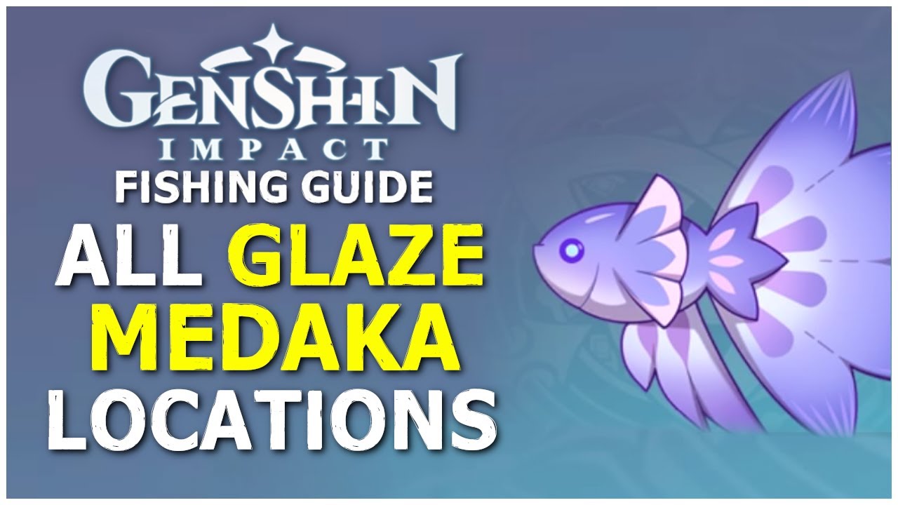 All Glaze Medaka Fish Locations Genshin Impact YouTube