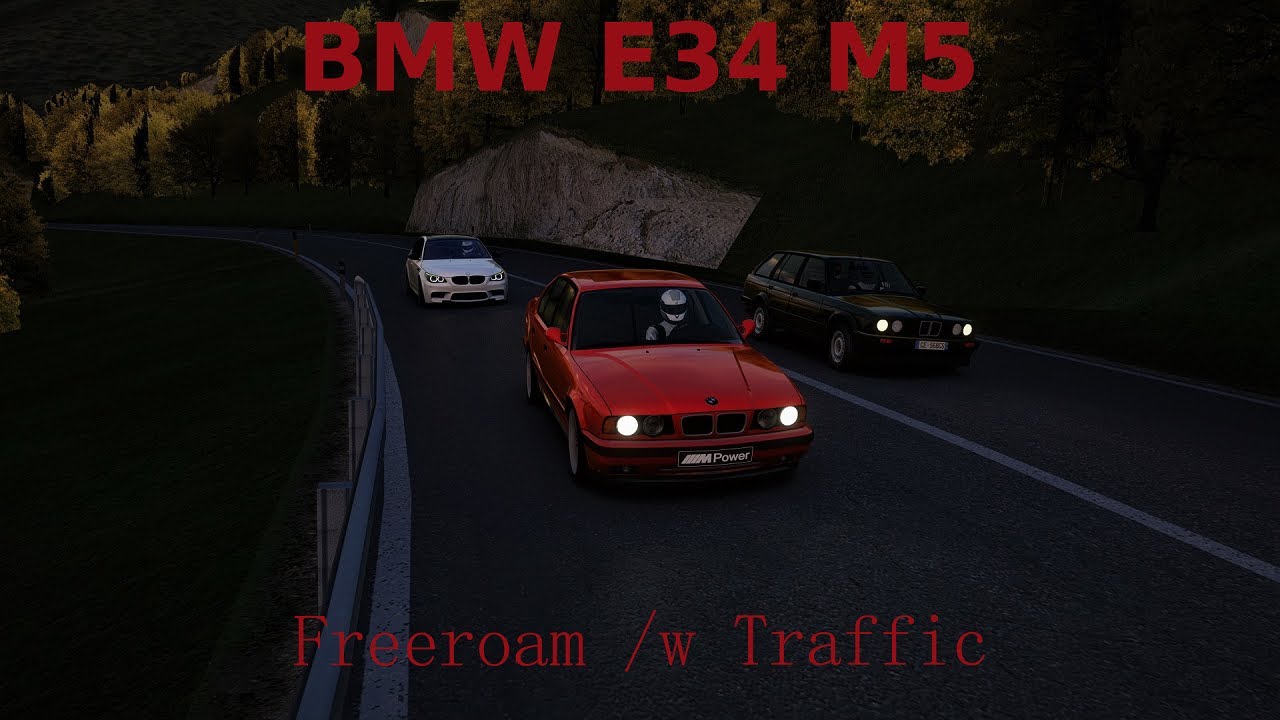 BMW E34 M5 - Assetto Corsa Test Drive Freeroam Italy Brescia [PC/MODS/G920] [Test Quality]