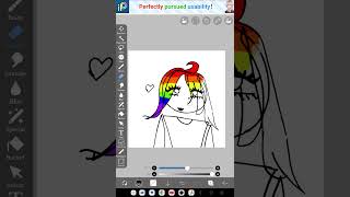 decided to do a gay flag for the hair and I done it bc no one commented on the post for#pridemonth★