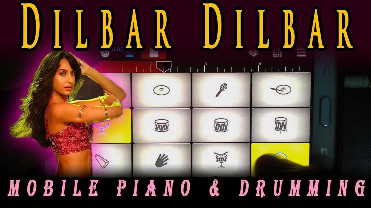 Dilbar Dilbar Mobile Piano Drumming Keyboard Instrumental WalkBand ...