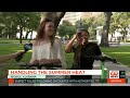 The heat is on and on the streets of downtown Mobile, there's no escaping it.