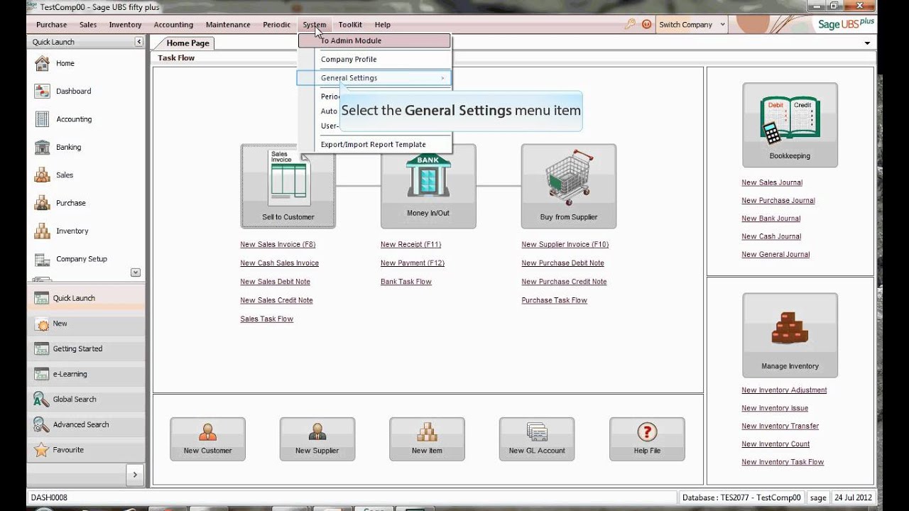 Accounting Real-Time Posting Setting - YouTube