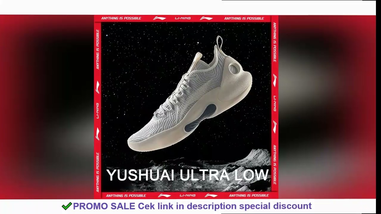 Li-Ning Men's YUSHUAI ULTRA LOW Professional Basketball Shoes BOOM LiNing Sports Competition Shoes S
